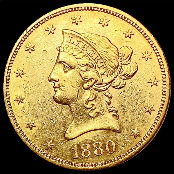 1880-S $10 Gold Eagle CHOICE AU
