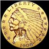 Image 1 : 1908 $2.50 Gold Quarter Eagle CLOSELY UNCIRCULATED