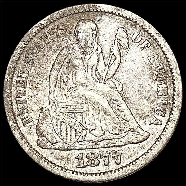 1877-CC Seated Liberty Dime CLOSELY UNCIRCULATED