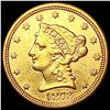 Image 1 : 1873 $2.50 Gold Quarter Eagle CLOSELY UNCIRCULATED