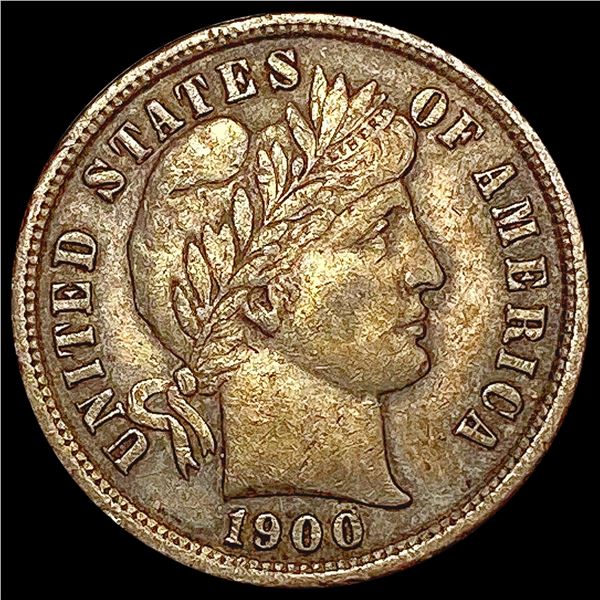 1900-S Barber Dime CLOSELY UNCIRCULATED