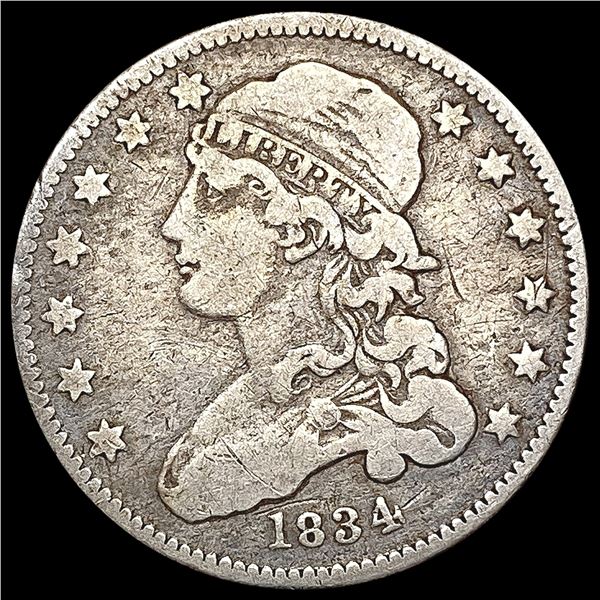1834 Capped Bust Quarter NICELY CIRCULATED