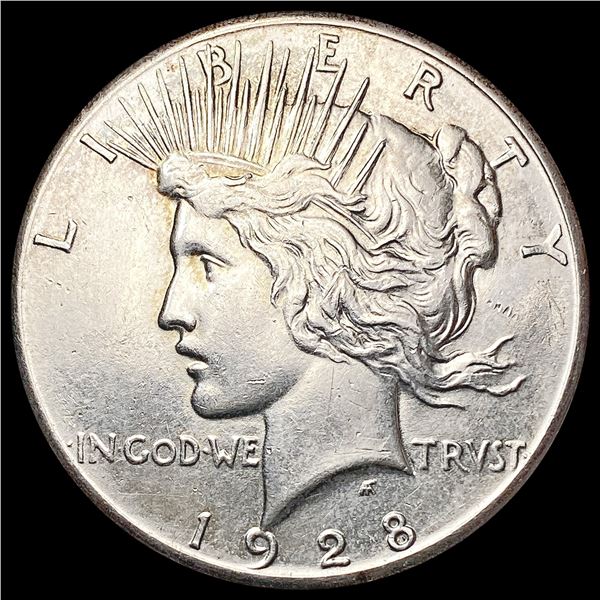 1928 Silver Peace Dollar CLOSELY UNCIRCULATED
