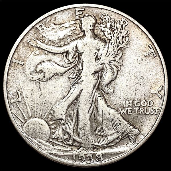 1938-D Walking Liberty Half Dollar LIGHTLY CIRCULATED