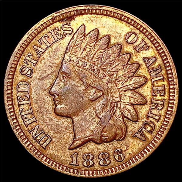1886 T2 Indian Head Cent CLOSELY UNCIRCULATED