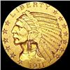 Image 1 : 1911 $5 Gold Half Eagle CLOSELY UNCIRCULATED