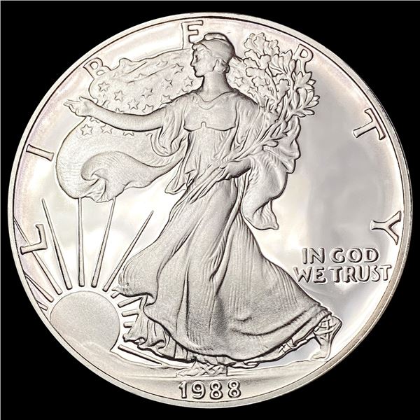 1988-S US 1oz Silver Eagle GEM PROOF