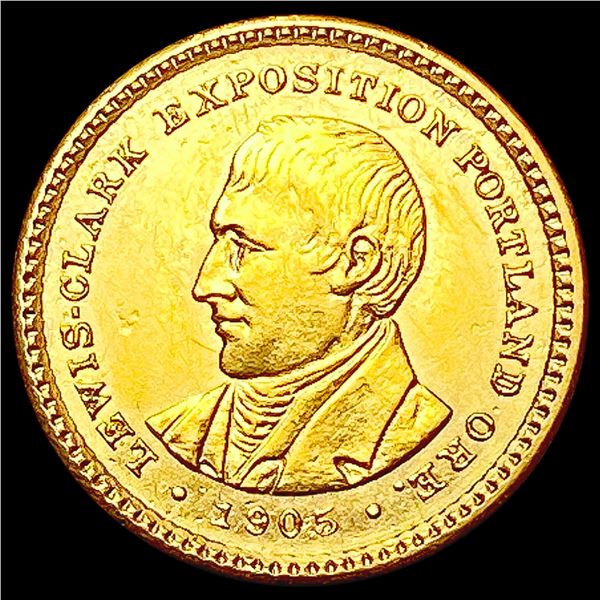 1905 Lewis & Clark Rare Gold Dollar CLOSELY UNCIRCULATED