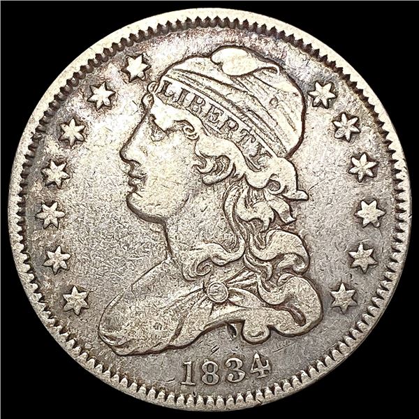 1834 Capped Bust Quarter LIGHTLY CIRCULATED