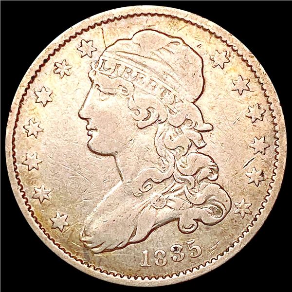 1835 Capped Bust Quarter LIGHTLY CIRCULATED