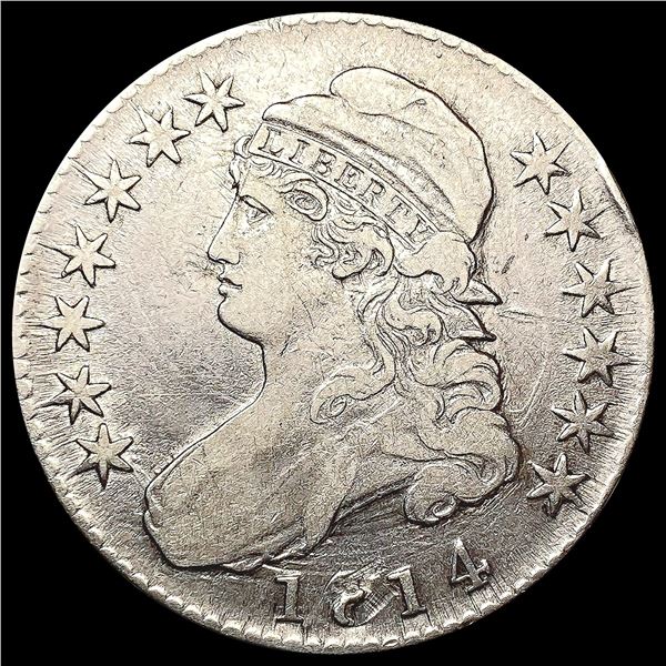1814 Capped Bust Half Dollar LIGHTLY CIRCULATED