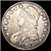 Image 1 : 1823 Ugly 3 Capped Bust Half Dollar NICELY CIRCULATED