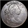 Image 1 : 1801 Draped Bust Large Cent NICELY CIRCULATED