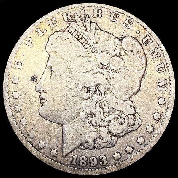 1893-CC Morgan Silver Dollar NICELY CIRCULATED