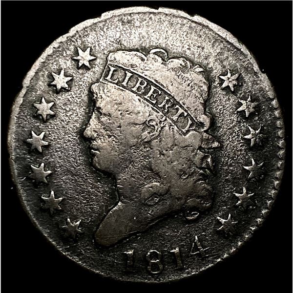 1814 Plain 4 Classic Head Large Cent LIGHTLY CIRCULATED