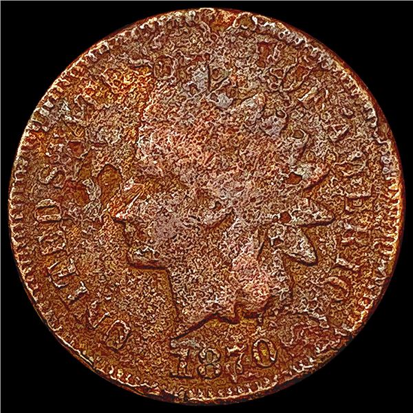 1870 Indian Head Cent NICELY CIRCULATED