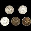 Image 2 : [5] Varied US Quarters (1876, 1917, (2) 1917-D, 1917-S) NICELY CIRCULATED