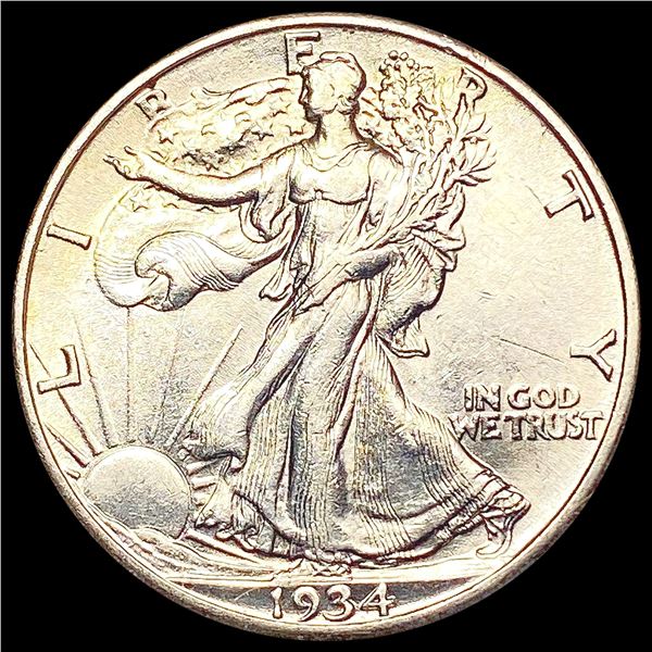 1934-S Walking Liberty Half Dollar CLOSELY UNCIRCULATED