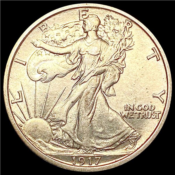 1917 Walking Liberty Half Dollar CLOSELY UNCIRCULATED