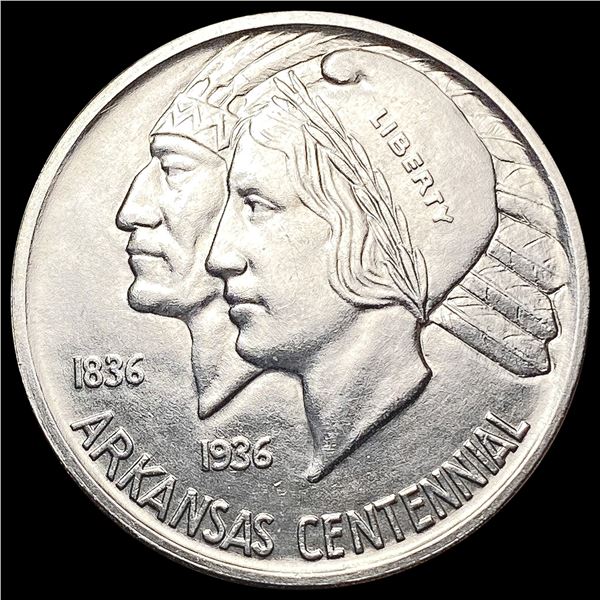 1937-S Arkansas Half Dollar CLOSELY UNCIRCULATED