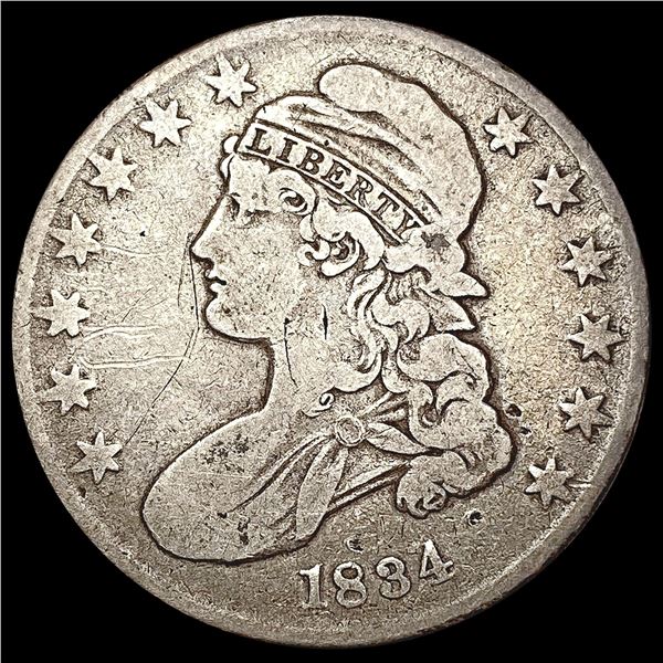 1834 Capped Bust Half Dollar NICELY CIRCULATED