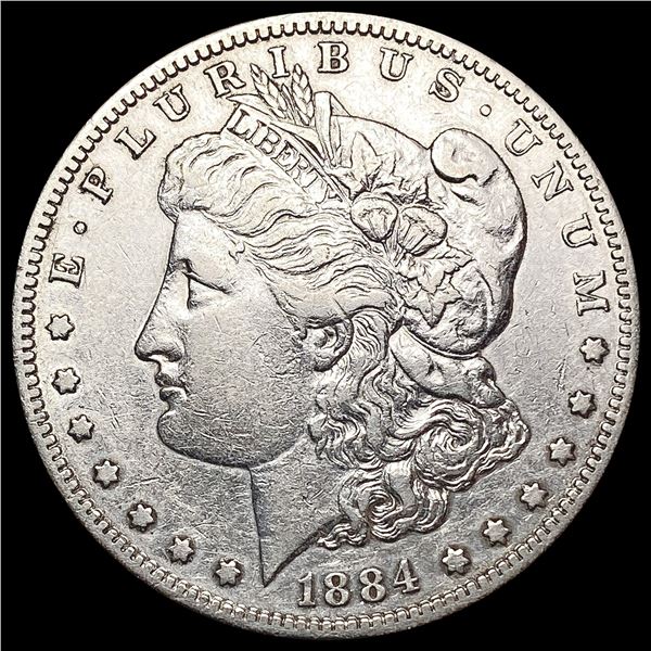 1884-S Morgan Silver Dollar NEARLY UNCIRCULATED