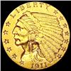 Image 1 : 1911 $2.50 Gold Quarter Eagle CLOSELY UNCIRCULATED
