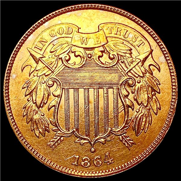 1864 Two Cent Piece CLOSELY UNCIRCULATED