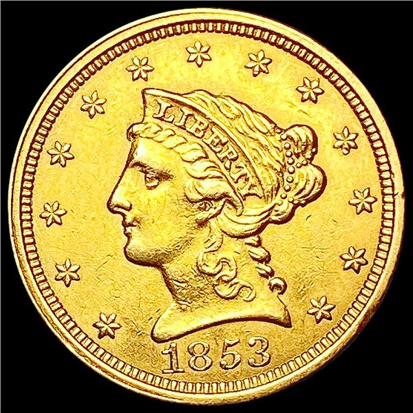 1853 $2.50 Gold Quarter Eagle CLOSELY UNCIRCULATED