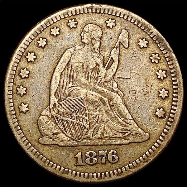 1876 Seated Liberty Quarter NEARLY UNCIRCULATED