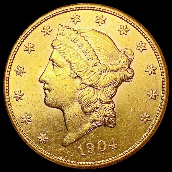 1904-S $20 Gold Double Eagle CLOSELY UNCIRCULATED