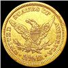 Image 2 : 1861 $2.50 Gold Quarter Eagle CLOSELY UNCIRCULATED