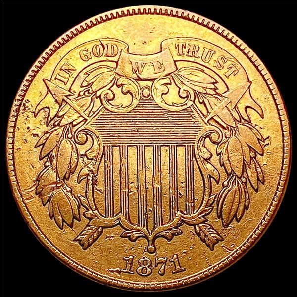 1871 Two Cent Piece UNCIRCULATED