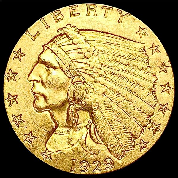 1929 $2.50 Gold Quarter Eagle CHOICE AU