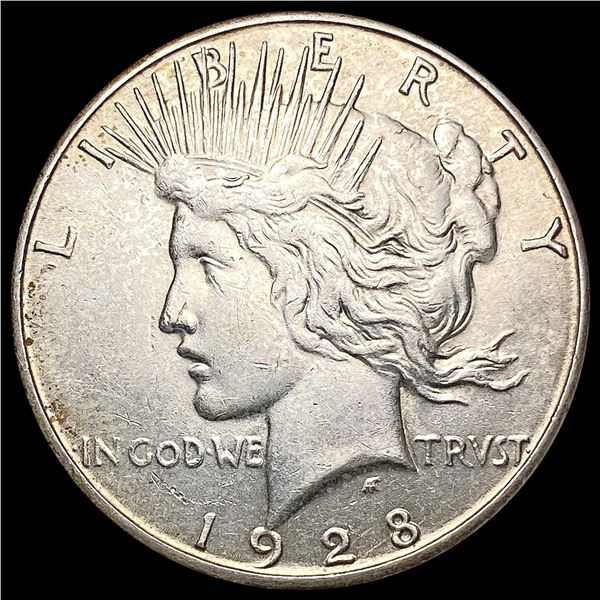 1928-S Silver Peace Dollar CLOSELY UNCIRCULATED