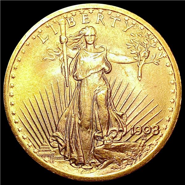 1908 $20 Gold Double Eagle UNCIRCULATED