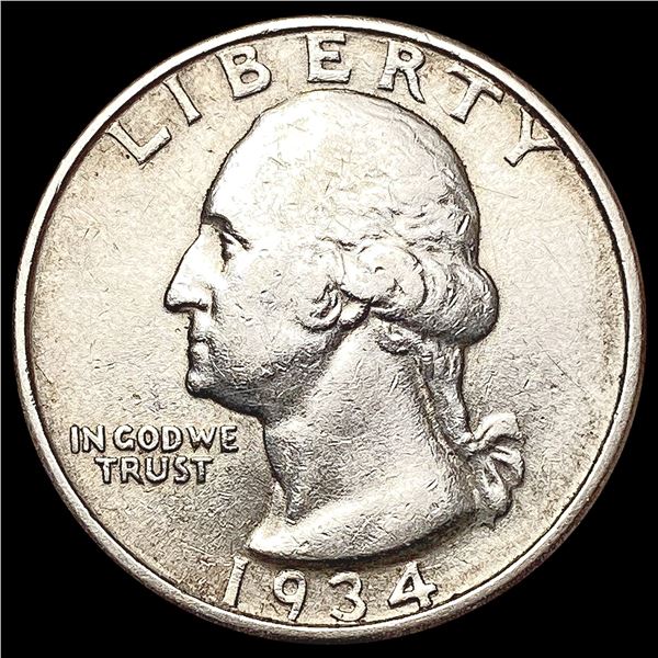 1934-D Washington Silver Quarter UNCIRCULATED