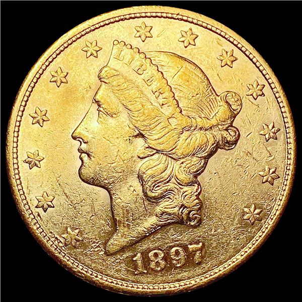 1897-S $20 Gold Double Eagle UNCIRCULATED