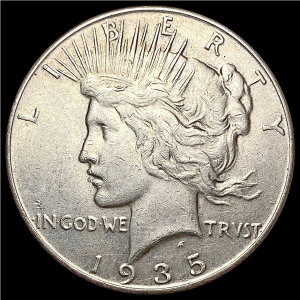 1935 Silver Peace Dollar CLOSELY UNCIRCULATED