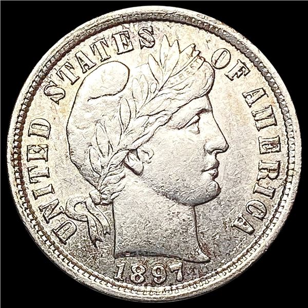 1897 Barber Dime UNCIRCULATED