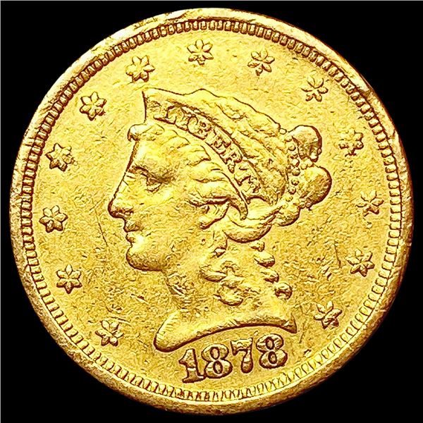 1878-S $2.50 Gold Quarter Eagle LIGHTLY CIRCULATED