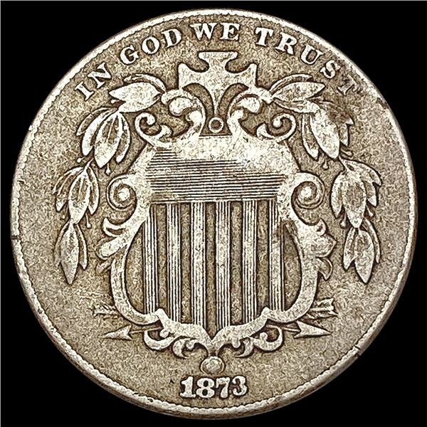 1873 Shield Nickel LIGHTLY CIRCULATED