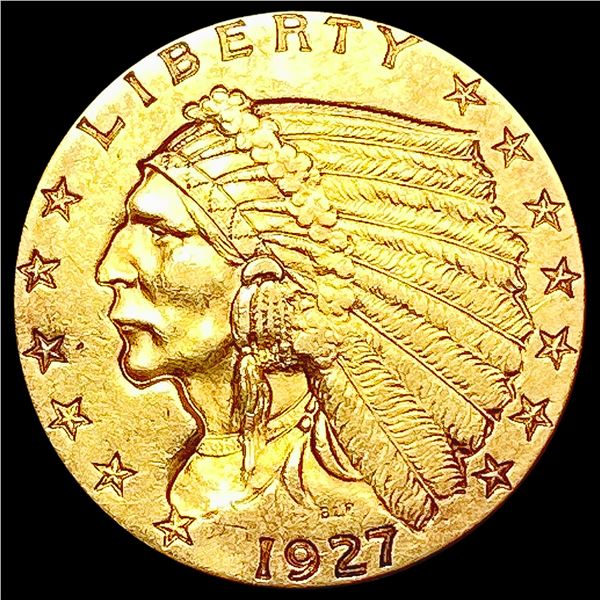 1927 $2.50 Gold Quarter Eagle CLOSELY UNCIRCULATED