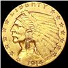 Image 1 : 1914-D $2.50 Gold Quarter Eagle CLOSELY UNCIRCULATED