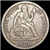 Image 1 : 1876-CC Seated Liberty Dime LIGHTLY CIRCULATED