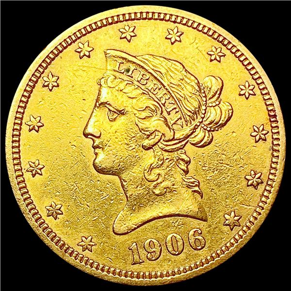 1906-D $10 Gold Eagle CLOSELY UNCIRCULATED
