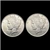 Image 1 : 1922, 1922-D US Silver Peace Dollar Collection [2 Coins] HIGH GRADE