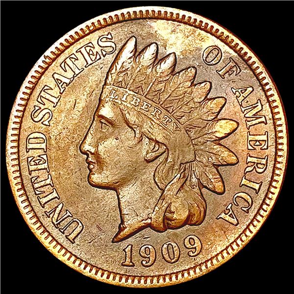1909-S Indian Head Cent NEARLY UNCIRCULATED