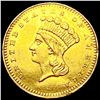 Image 1 : 1862 Rare Gold Dollar UNCIRCULATED