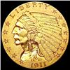 Image 1 : 1911 $2.50 Gold Quarter Eagle CLOSELY UNCIRCULATED